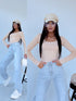 PUSH-UP top "OPULENCE VD73" - BEIGE